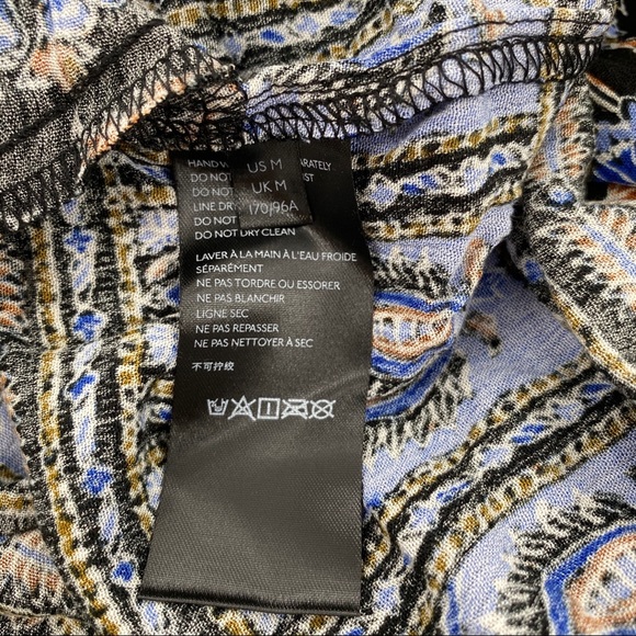 Free People NWT Moonlight Dance Printed Tunic Mini Dress Printed Size Medium New - Picture 7 of 8